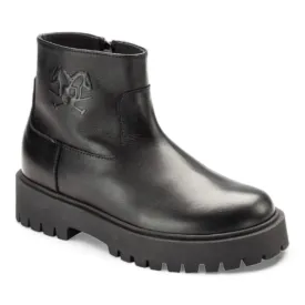 3031 - Black Soft Leather Bootie for Girl/Teen/Women by London Kids