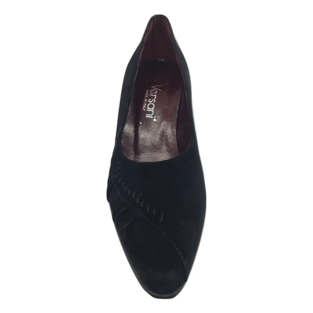 606 Camosci Nero Black Suede Versani Pumps