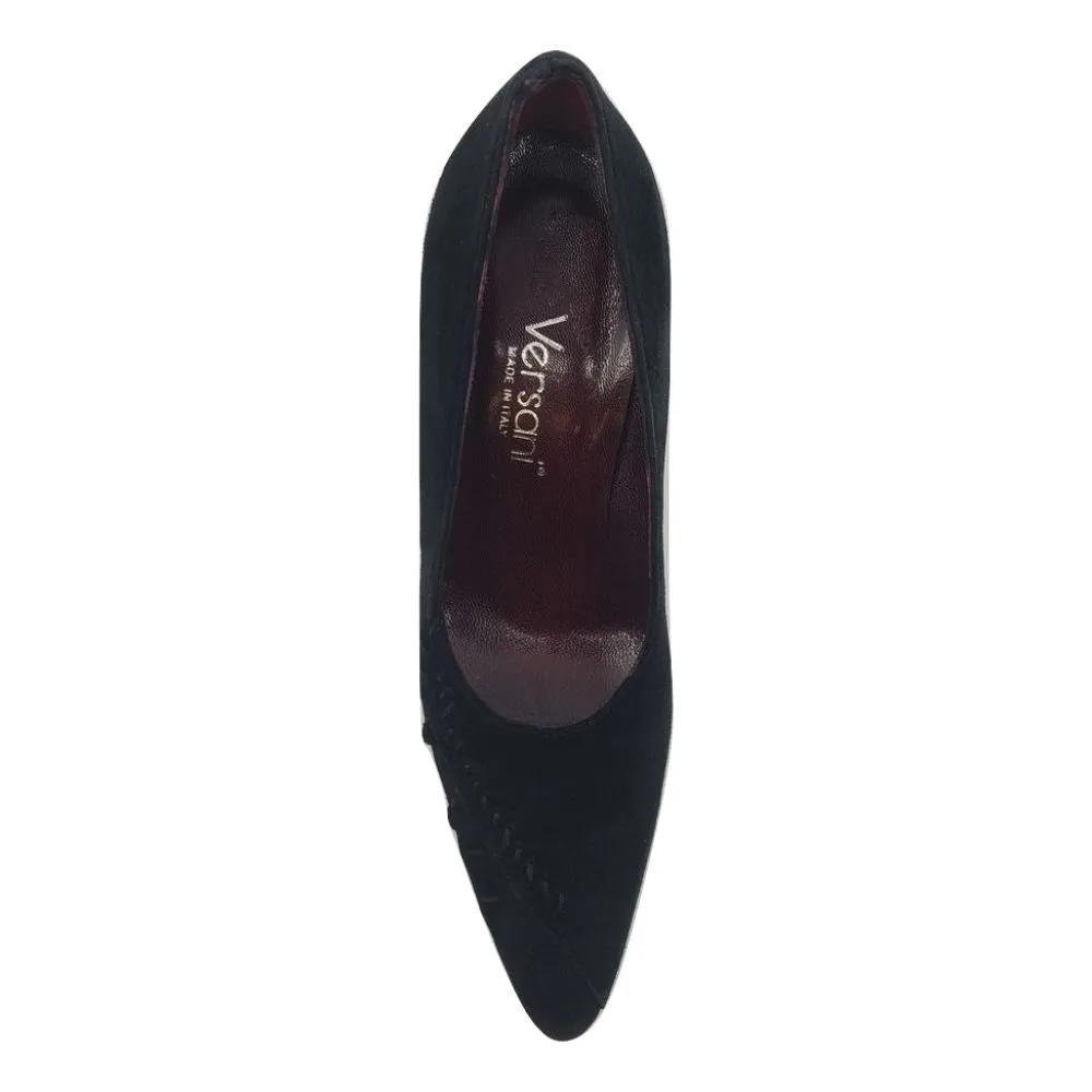 606 Camosci Nero Black Suede Versani Pumps