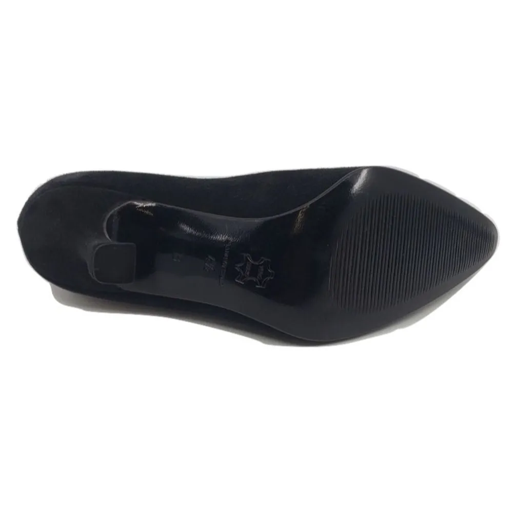 606 Camosci Nero Black Suede Versani Pumps