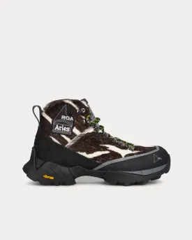 Andreas Zebra Pony Skin Boots