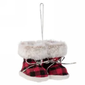 Artificial Fur Booties Ornament