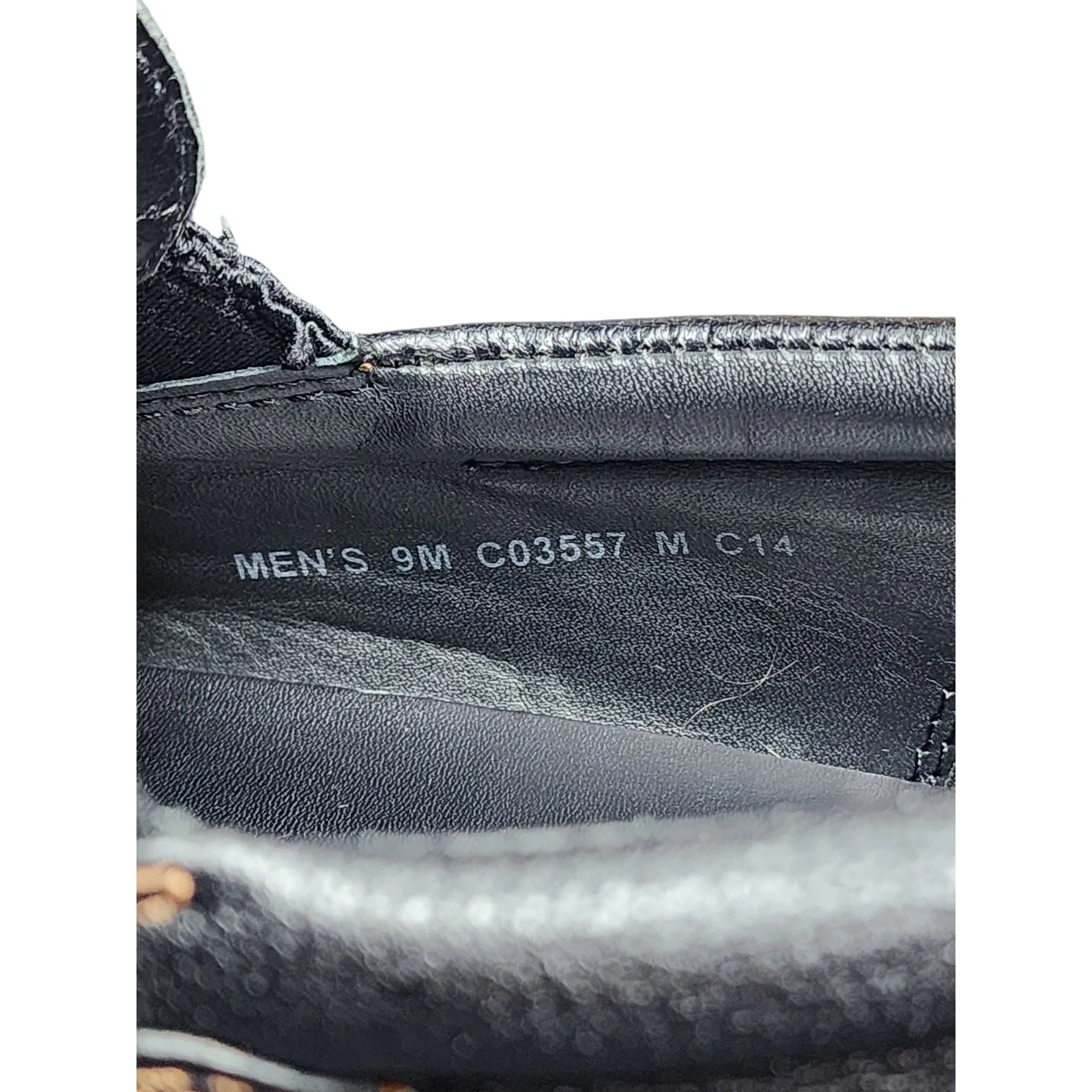 Cole Haan Shoes Loafers Mens 9M Black Leather Comfort Slip On Moc Toe C03557