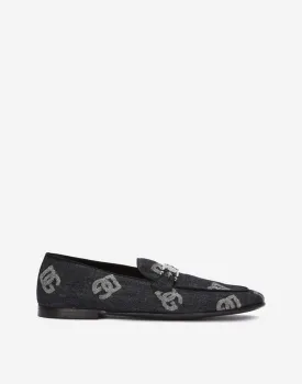 Denim Logo Loafers