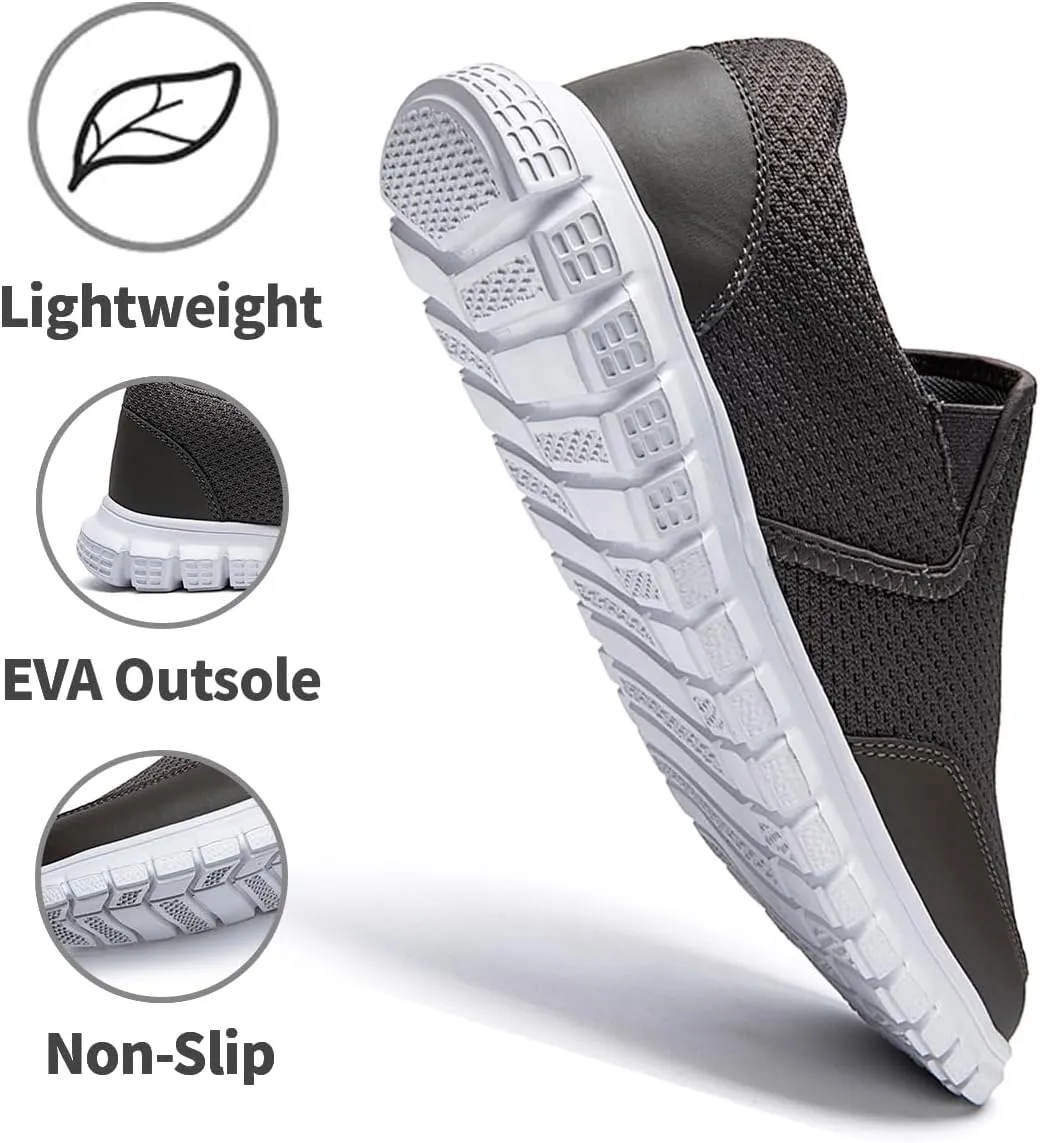 EGMPDA Mens Slip on Loafers Boat Shoes Non Slip Walking Sports Shoes Driving Shoes Casual Office Shoes Gym Lightweight Comfortable Shoes