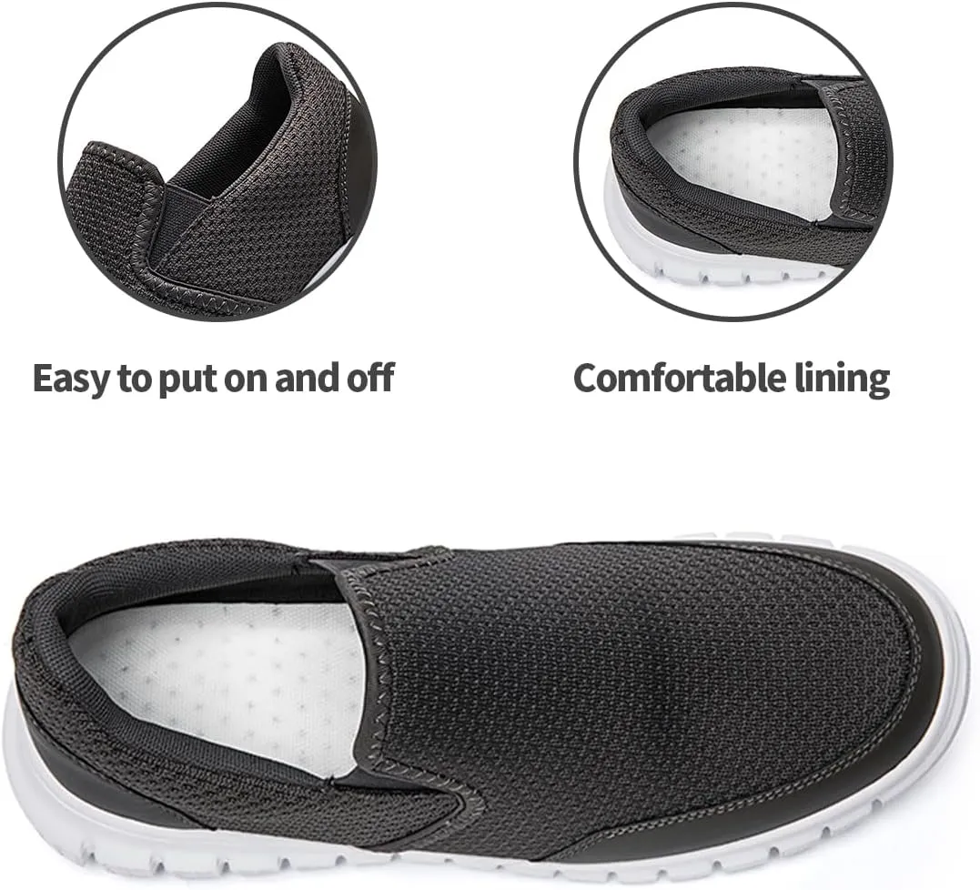 EGMPDA Mens Slip on Loafers Boat Shoes Non Slip Walking Sports Shoes Driving Shoes Casual Office Shoes Gym Lightweight Comfortable Shoes