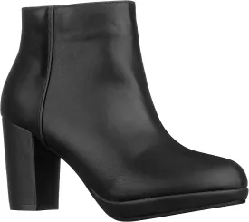 ILLUDE Womens Ankle Bootie Side Zip Comfortable Block Heel Chunky Platform Ankle Boots
