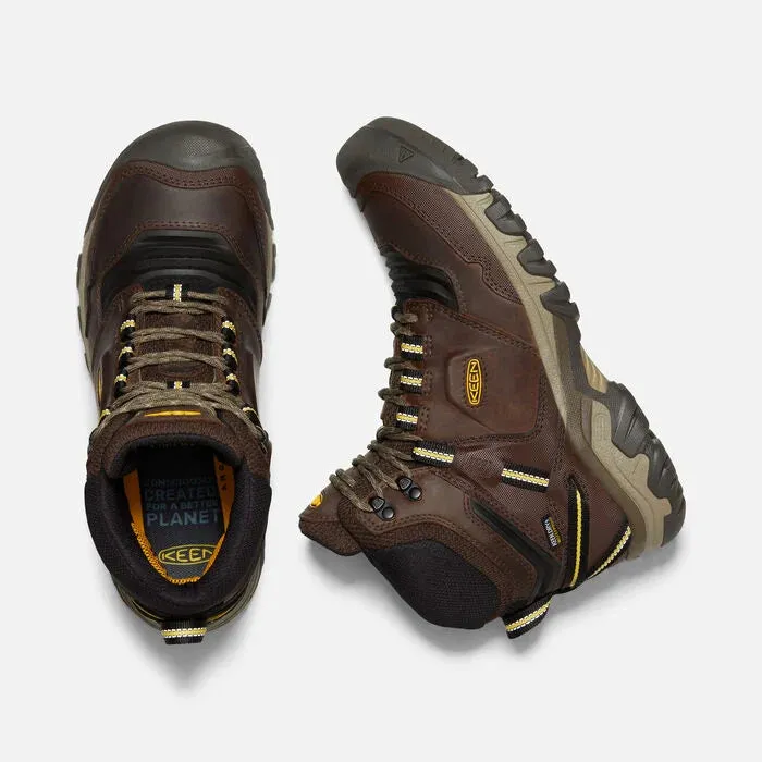 Keen - Men's Ridge Flex Mid Coffee Bean Hiking Boots 1026614