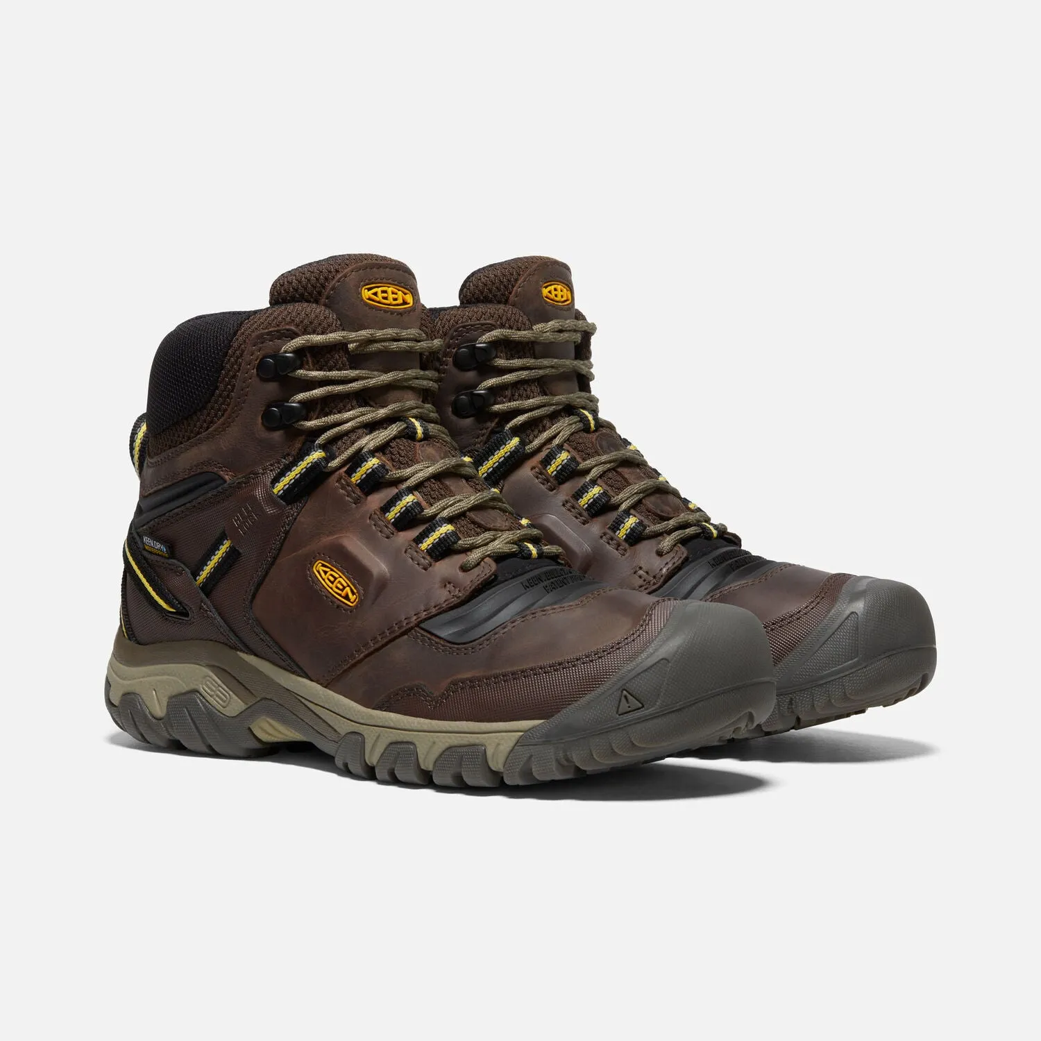 Keen - Men's Ridge Flex Mid Coffee Bean Hiking Boots 1026614