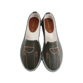 Leather Espadrilles Dreamy Olive