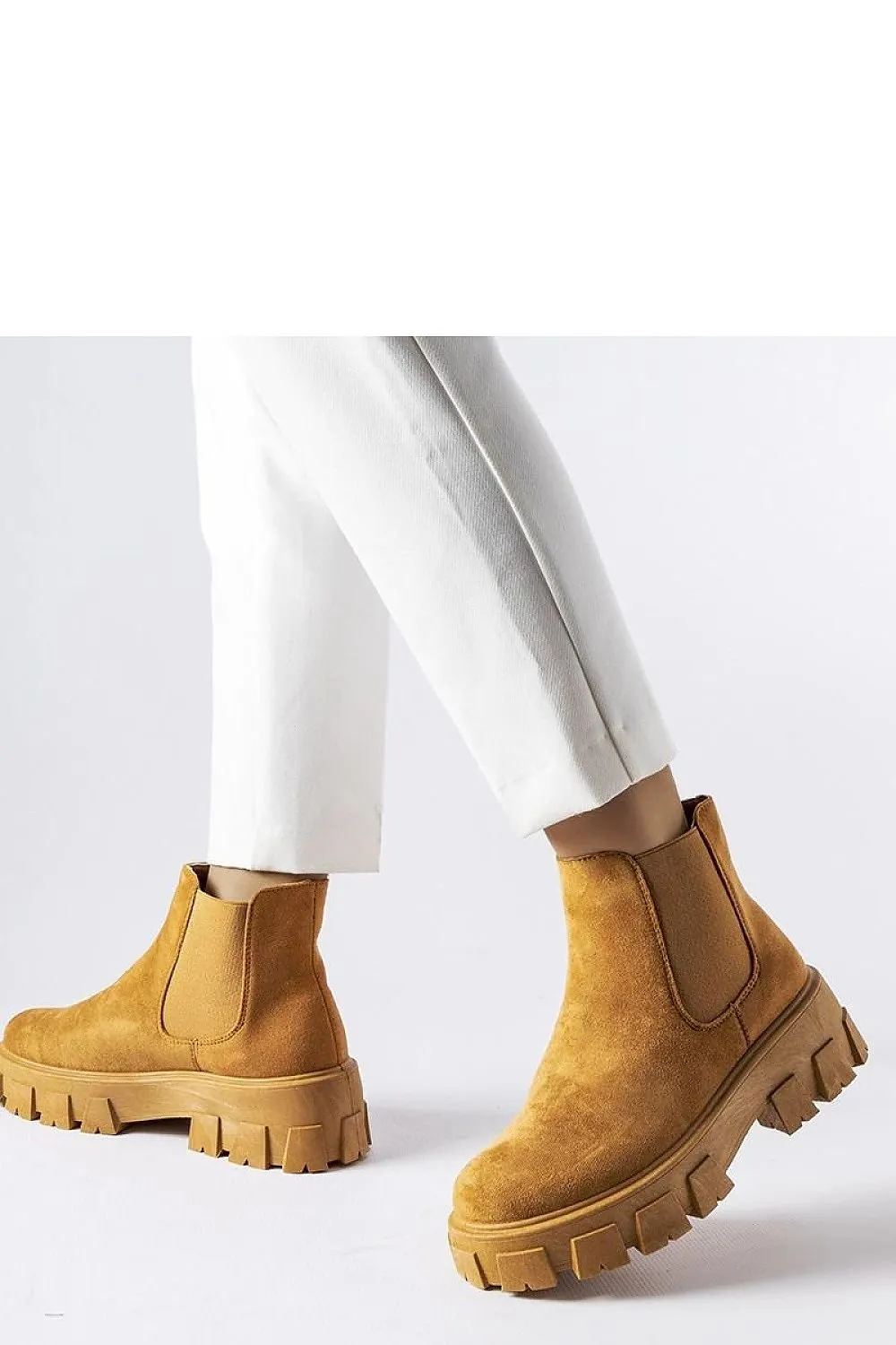 Light brown women's ankle boots