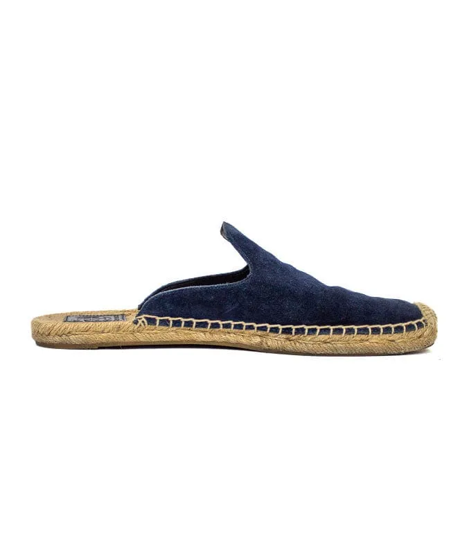 Max Suede Flat Slide Espadrille Mules