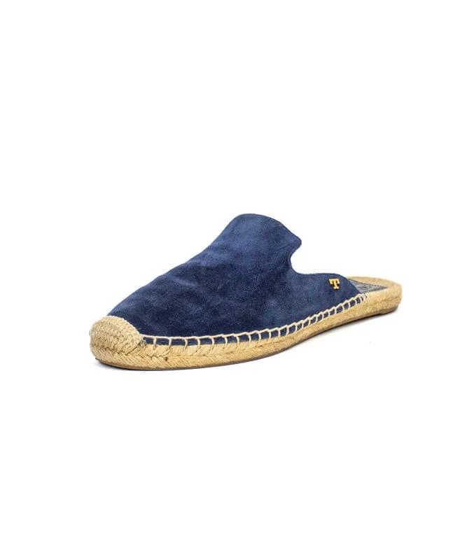 Max Suede Flat Slide Espadrille Mules