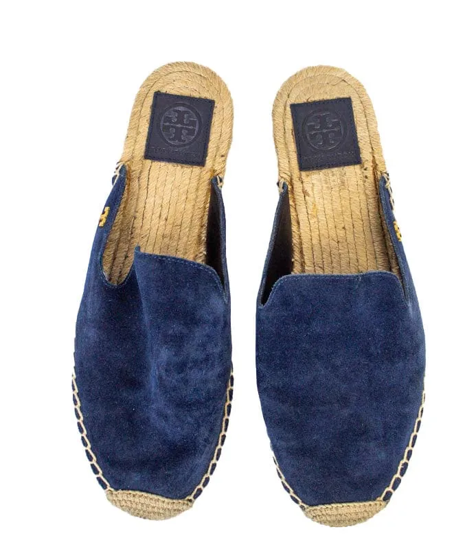 Max Suede Flat Slide Espadrille Mules