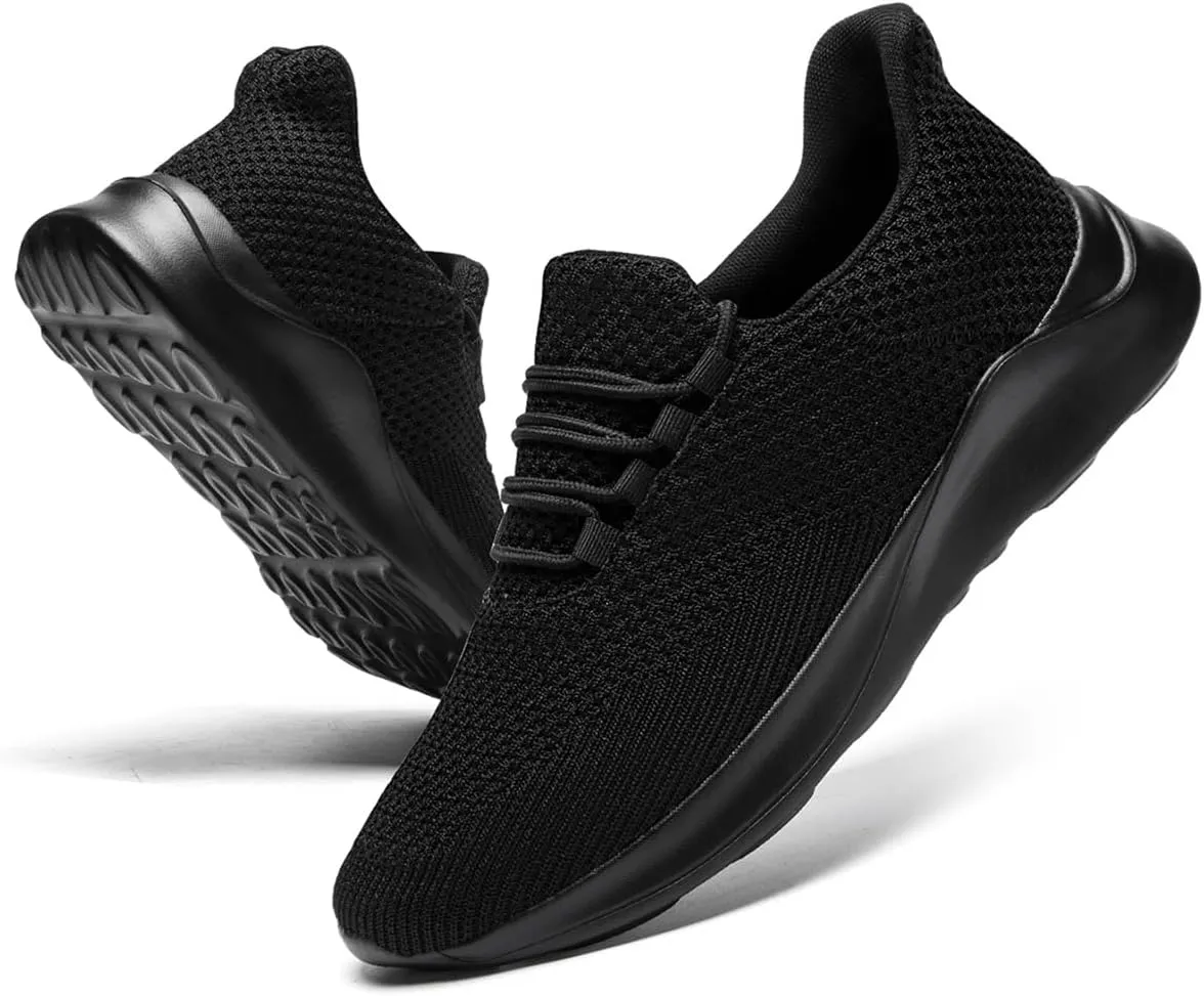 Mens Running Shoes Slip On Sneakers Walking Tennis Shoes Gym Athletic Sports Fashion Casual Breathable