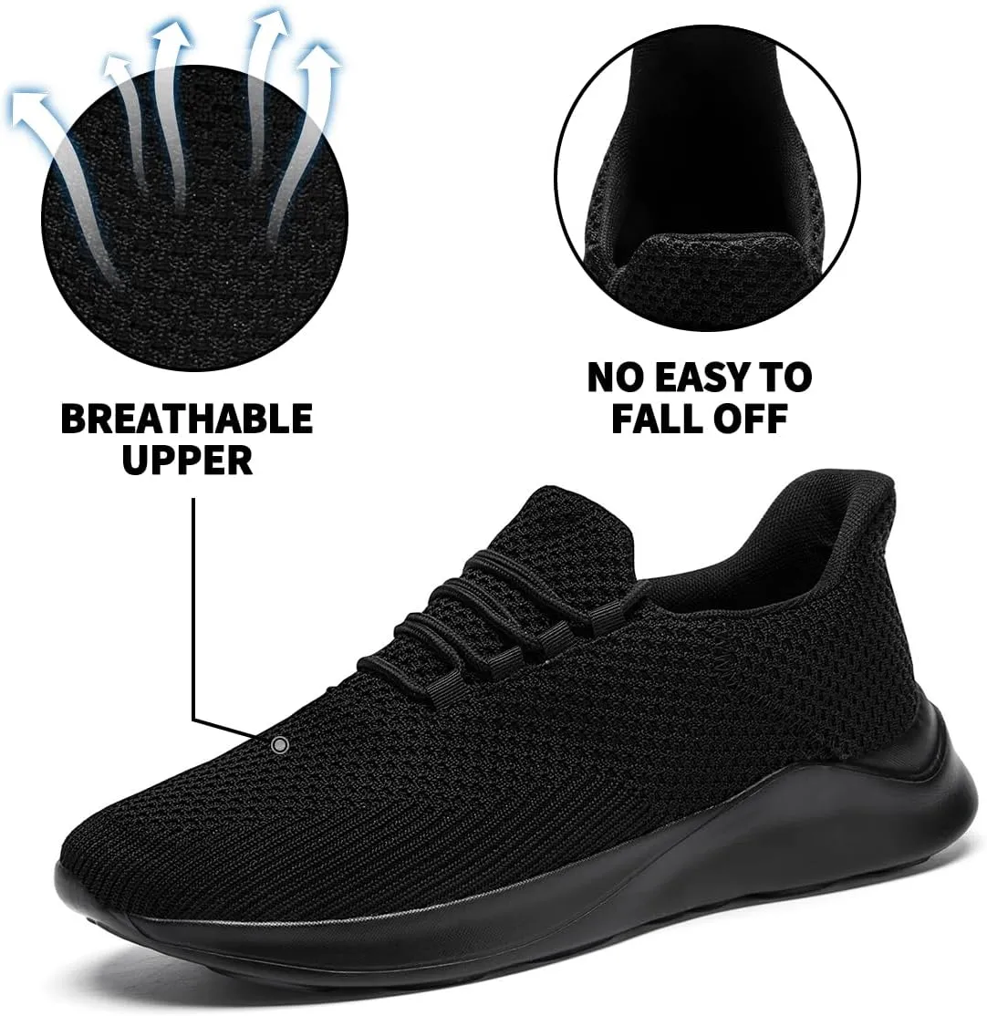 Mens Running Shoes Slip On Sneakers Walking Tennis Shoes Gym Athletic Sports Fashion Casual Breathable