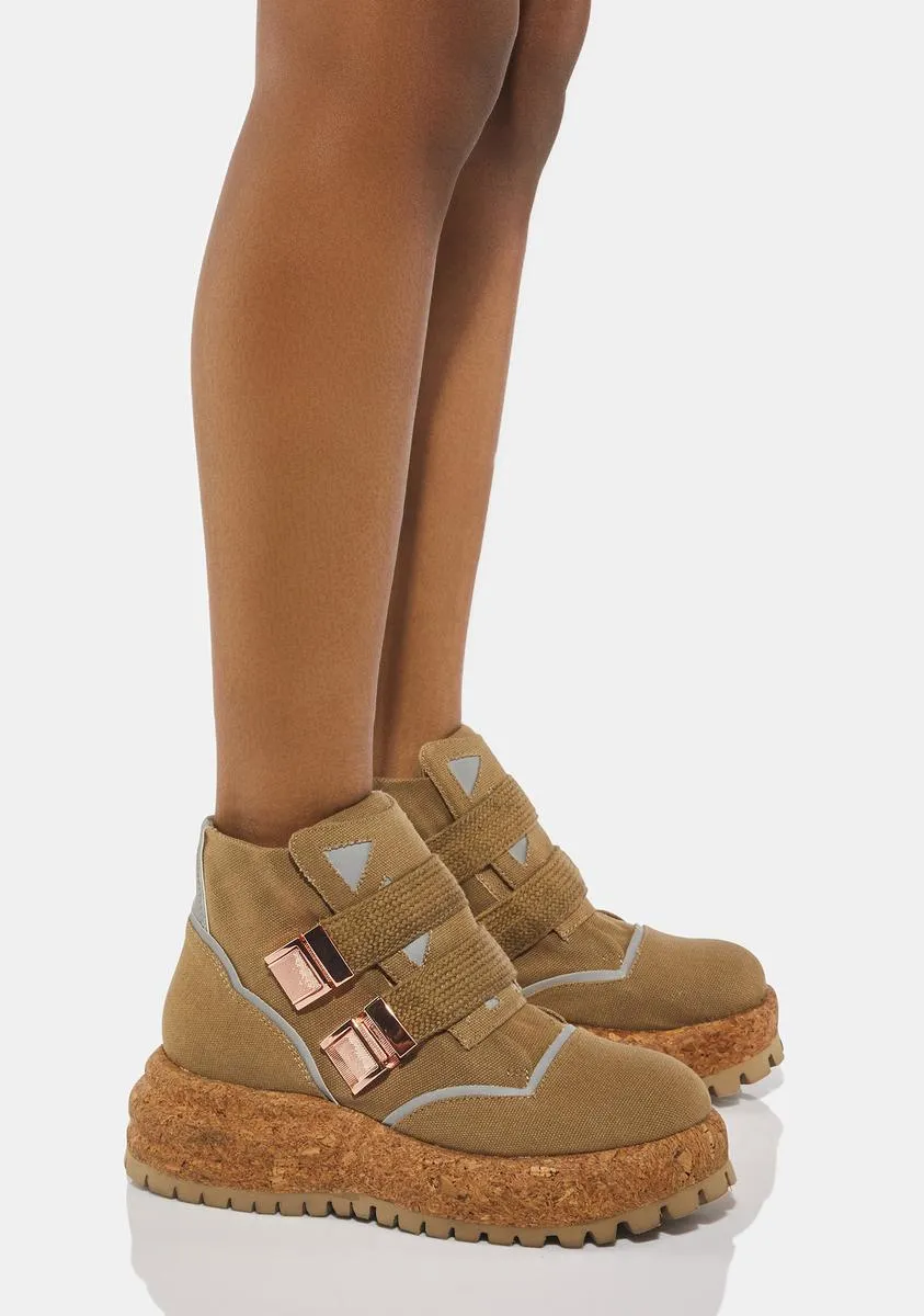 Olive Gaia Hiking Boots