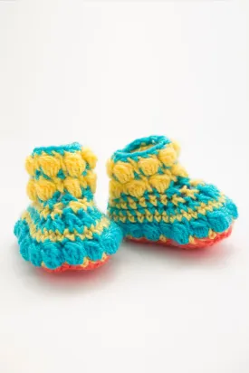 Puff Stitch Booties (Crochet)