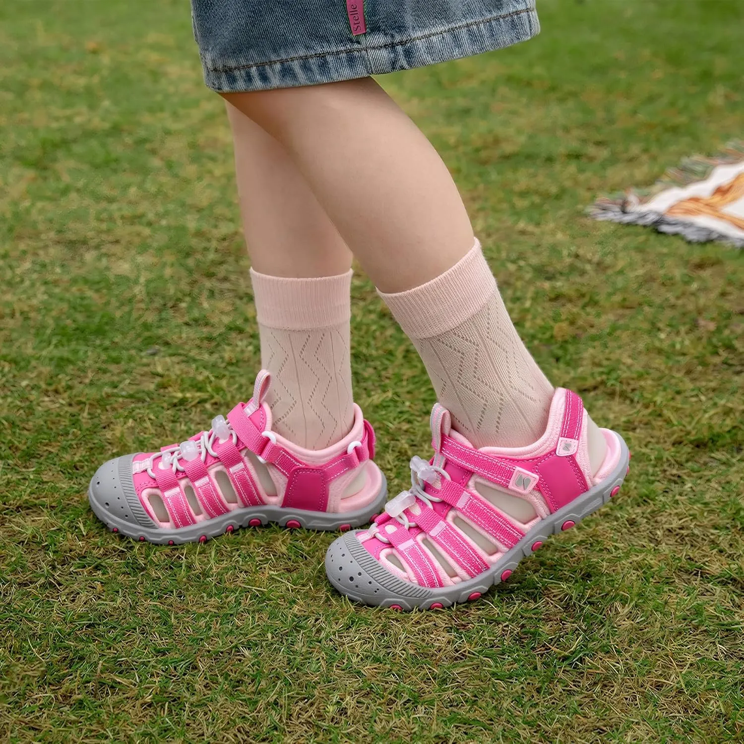 Stelle Boys Girls Sport Water Sandals Kids Summer Outdoor Beach Hiking Closed-Toe Athletic Shoes for Toddler/Little/Big Kids