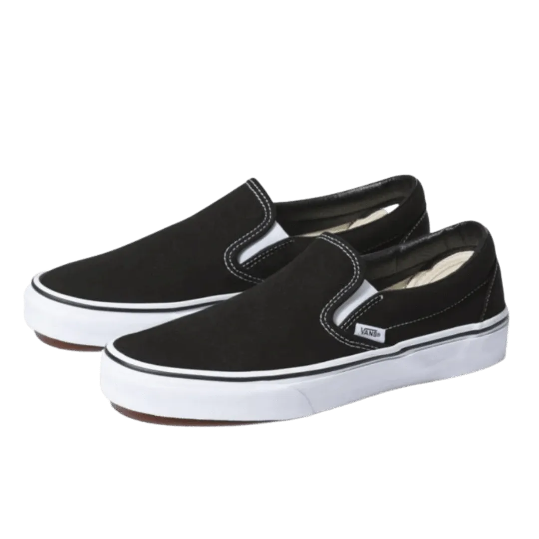 Vans Black Slip On Shoe